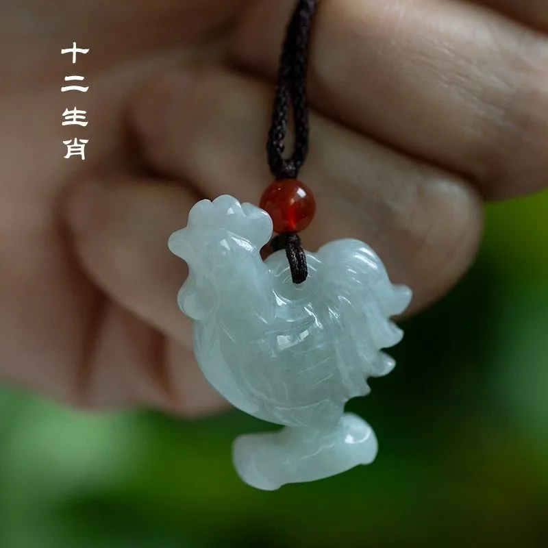 Necklaces - Doğal zümrüt çin üç boyutlu zodyak