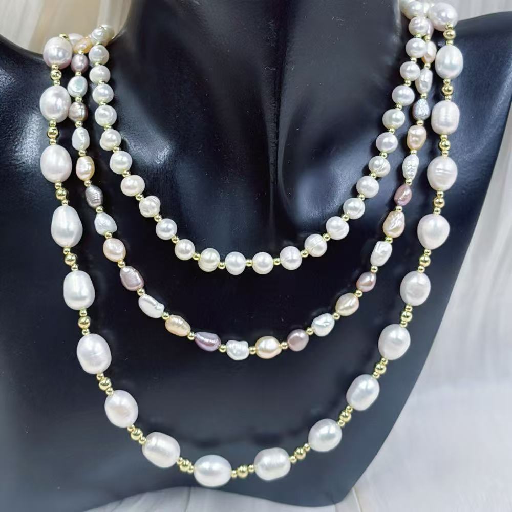 Pearl Choker Necklace Vintage - Anne için Mücevher Hediye: Mor, Pembe,