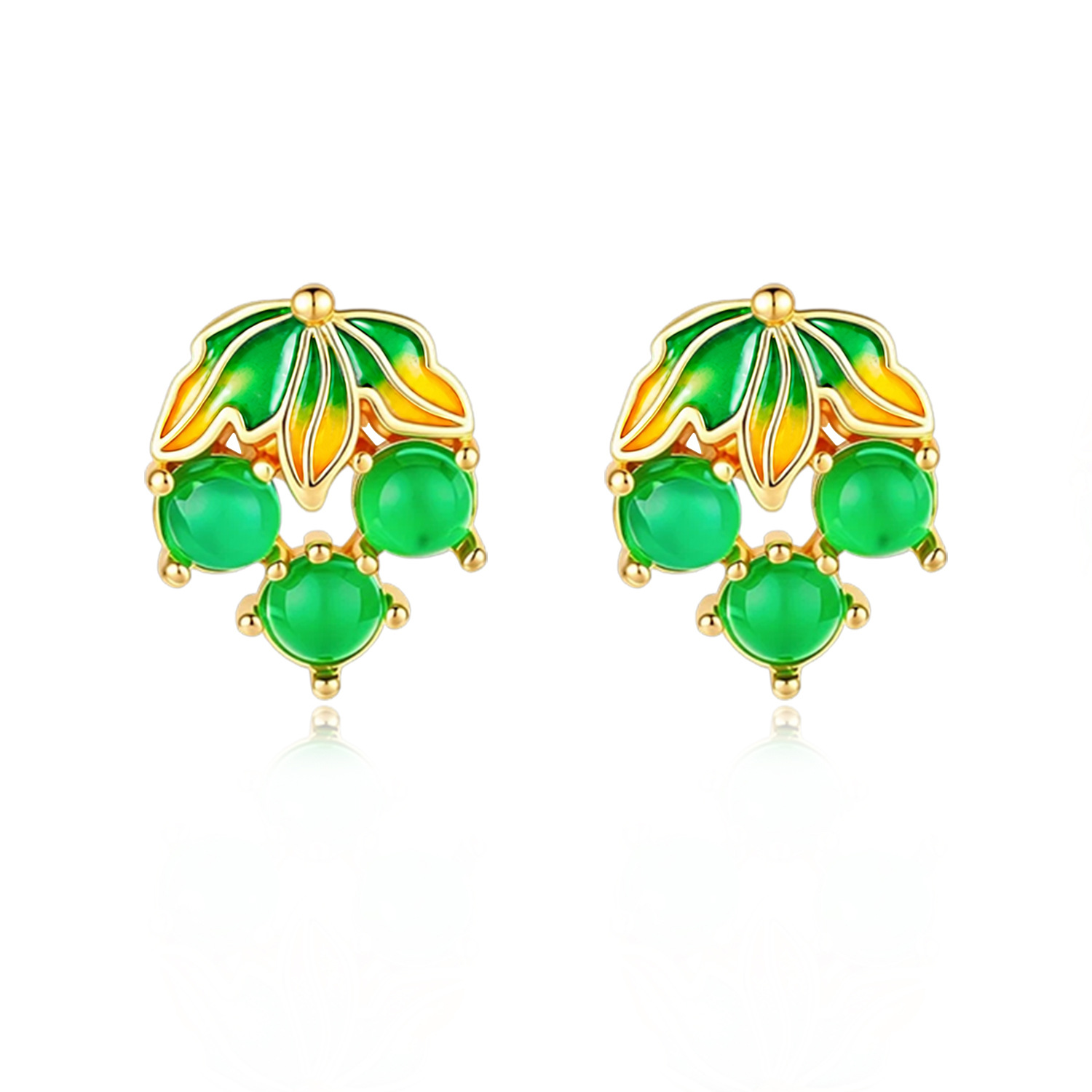 Burma Yeşimi Üzüm Küpeleri, Vi - Earrings incelemesi ve fiyatı