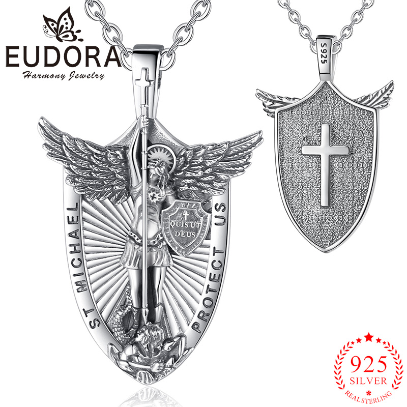 Eudora 925 Ayar Gümüş Aziz Mic - 925 Sterling Silver Chain Necklace Men incelemesi ve fiyatı