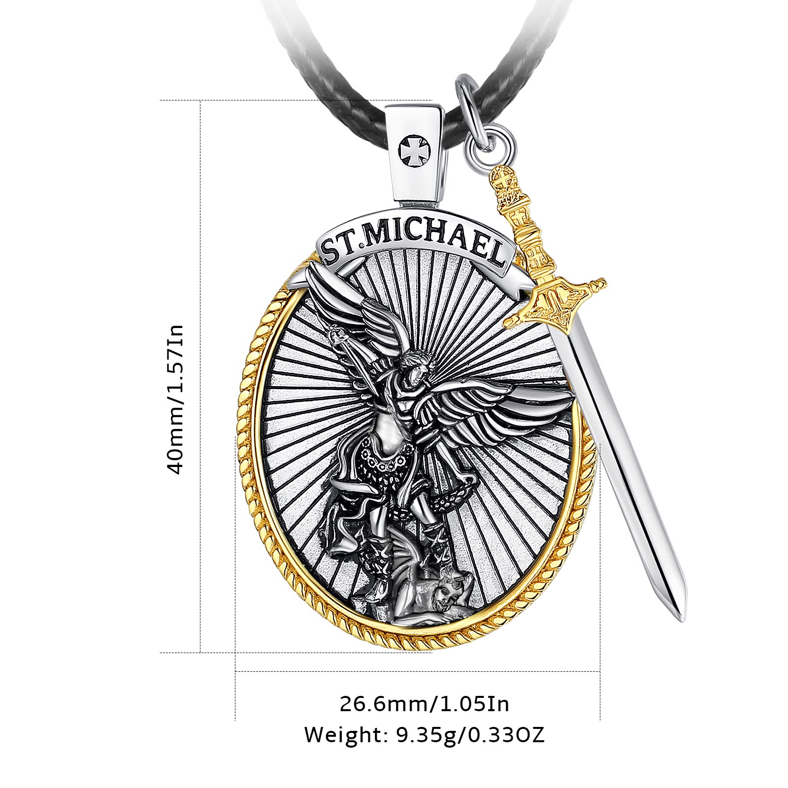 Eudora 925 ayar gümüş aziz Mic - 925 Sterling Silver Chain Necklace Men incelemesi ve fiyatı