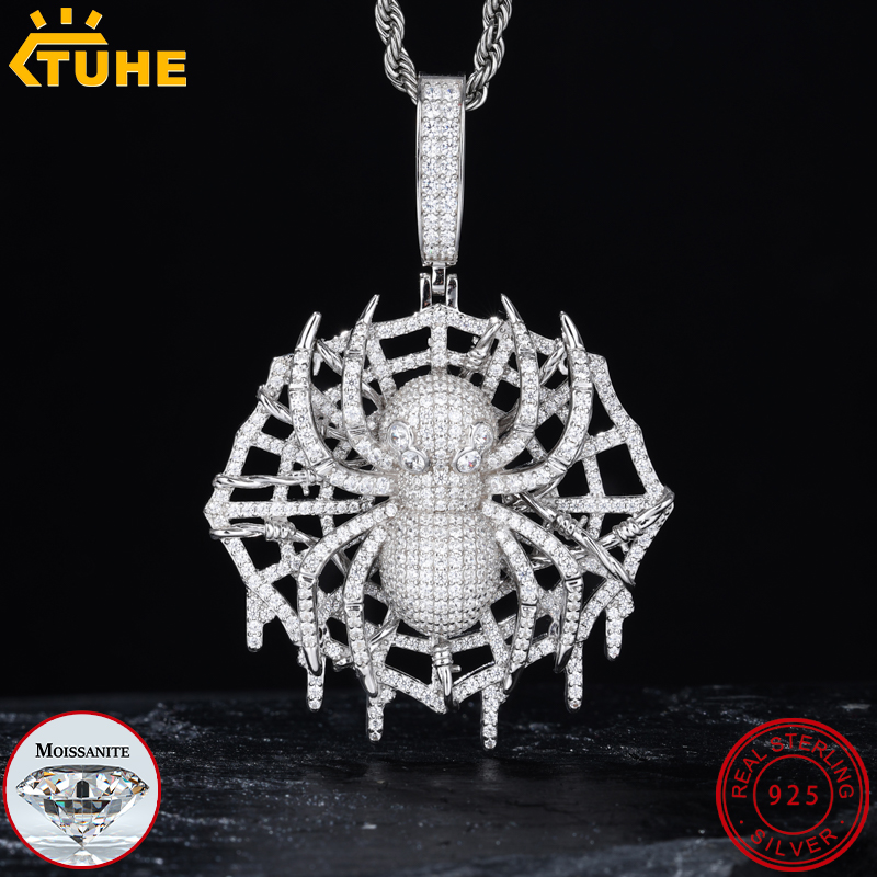 Yüksek Kaliteli VVS1 Moissanit - 925 Sterling Silver Chain Necklace Men incelemesi ve fiyatı