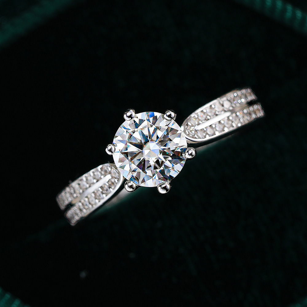 0.5/1/2/3 Karat Klasik Altı Tı - Moissanite Engagement Ring 1 Carat incelemesi ve fiyatı