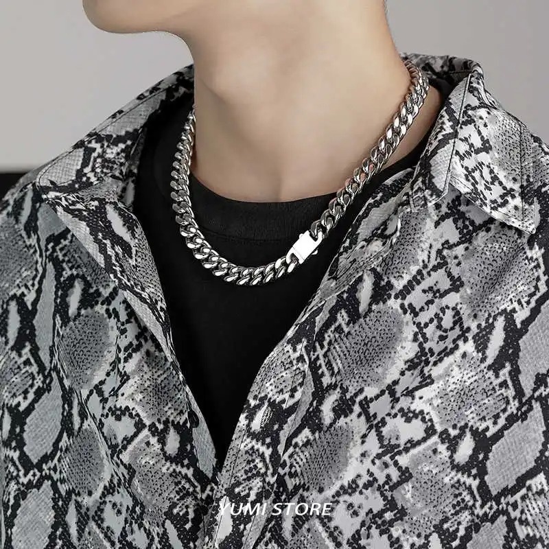 Titanyum Çelik Hip Hop Yaylı T - Cuban Link Chain 12Mm incelemesi ve fiyatı