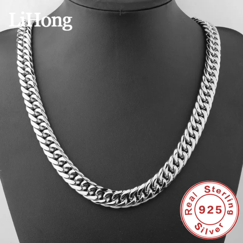 925 Ayar Gümüş 45-60 cm 10mm K - Cuban Link Chain 12Mm incelemesi ve fiyatı