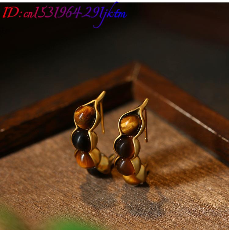 Kaplan Gözü Pod Küpe Taş Gerçe - Earrings incelemesi ve fiyatı